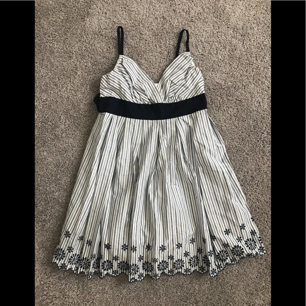 LAST CHANCE! NWT Necessary Objects Navy & White Striped Dress